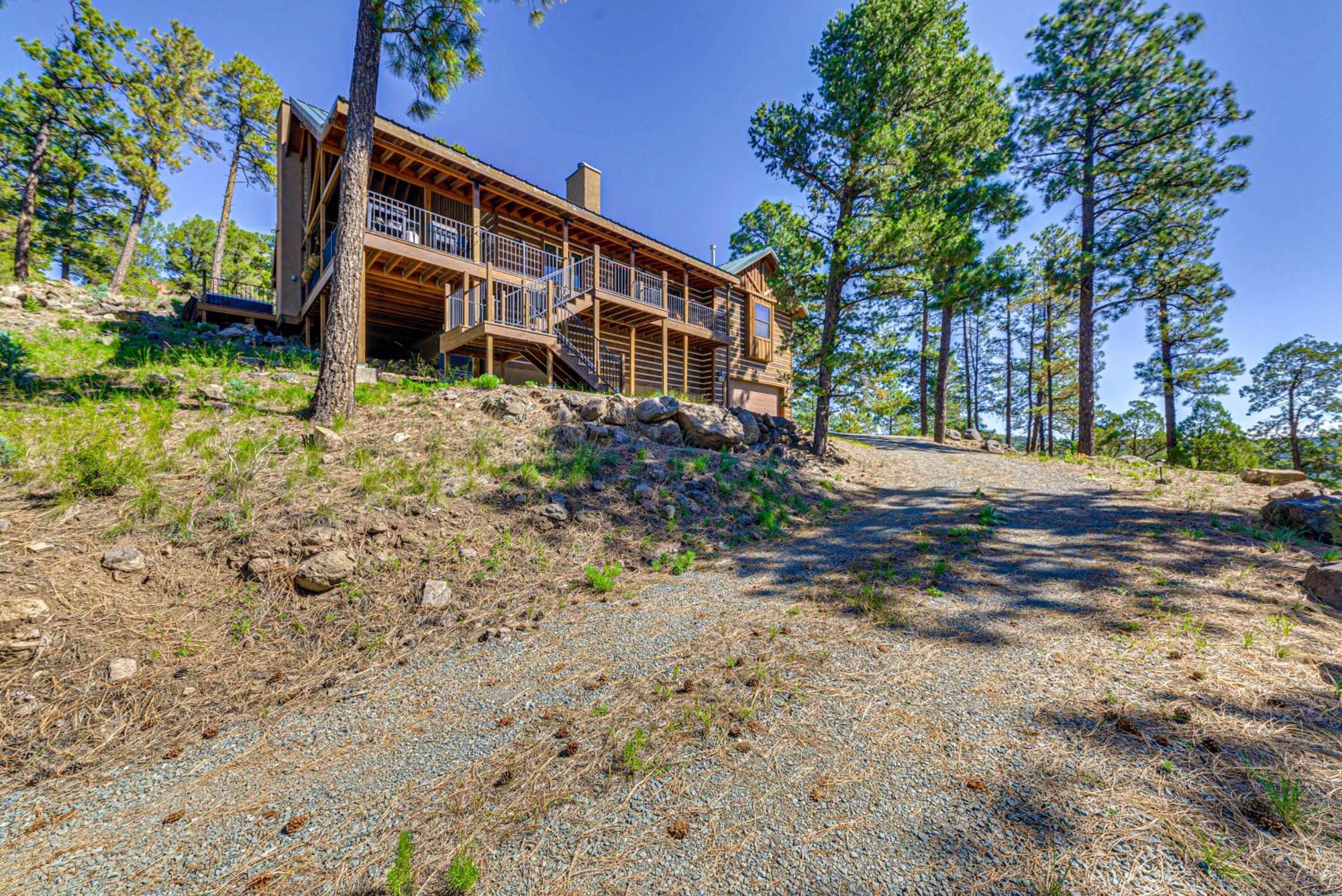 Scenic Ruidoso Escape With Hot Tub And Mountain View! Villa Exterior photo